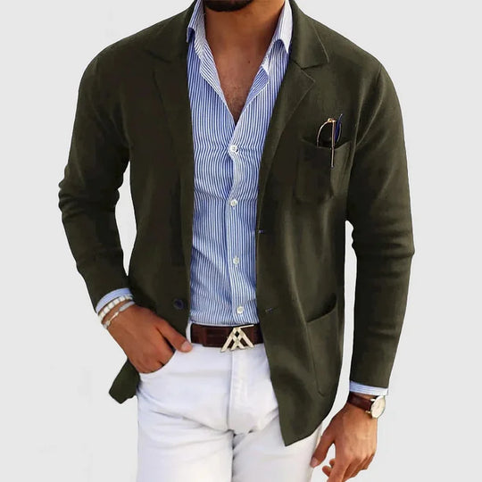 R&B Herren Blazer mit Reverskragen und Fronttaschen