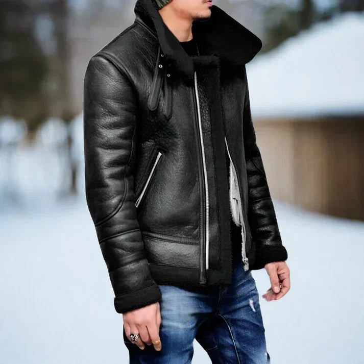 Gefütterte Winter jacke für Herren