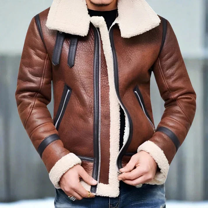 Gefütterte Winter jacke für Herren