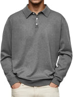 R&B | Langarm-Poloshirt Herren