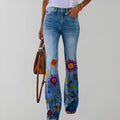 R&B | Gerade jeans mit blumendruck