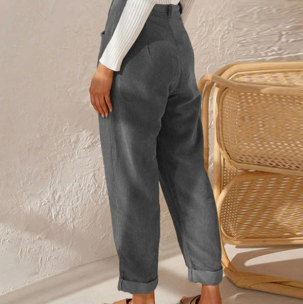 Lässige Freizeithose aus Cord
