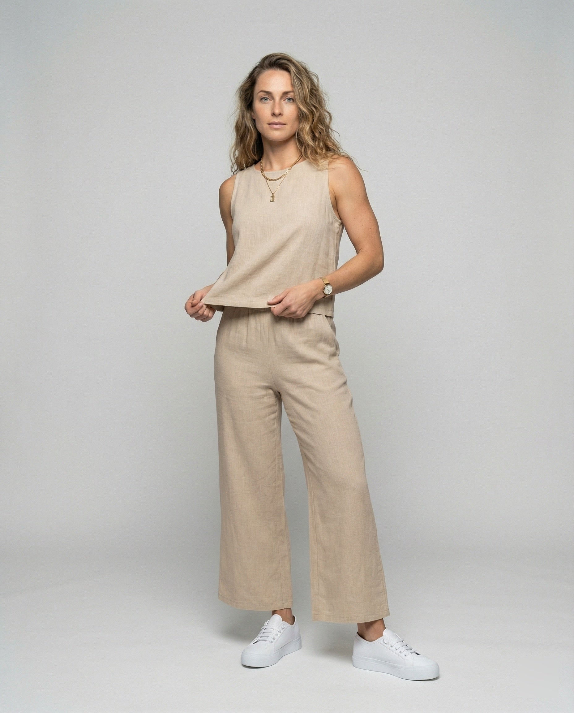 R&B | Stylisches und Zweiteiliges Leinen Set