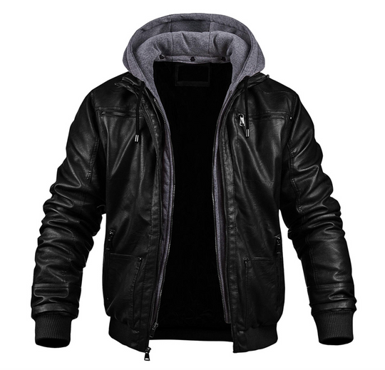 R&B | Klassische Leder-Winterjacke