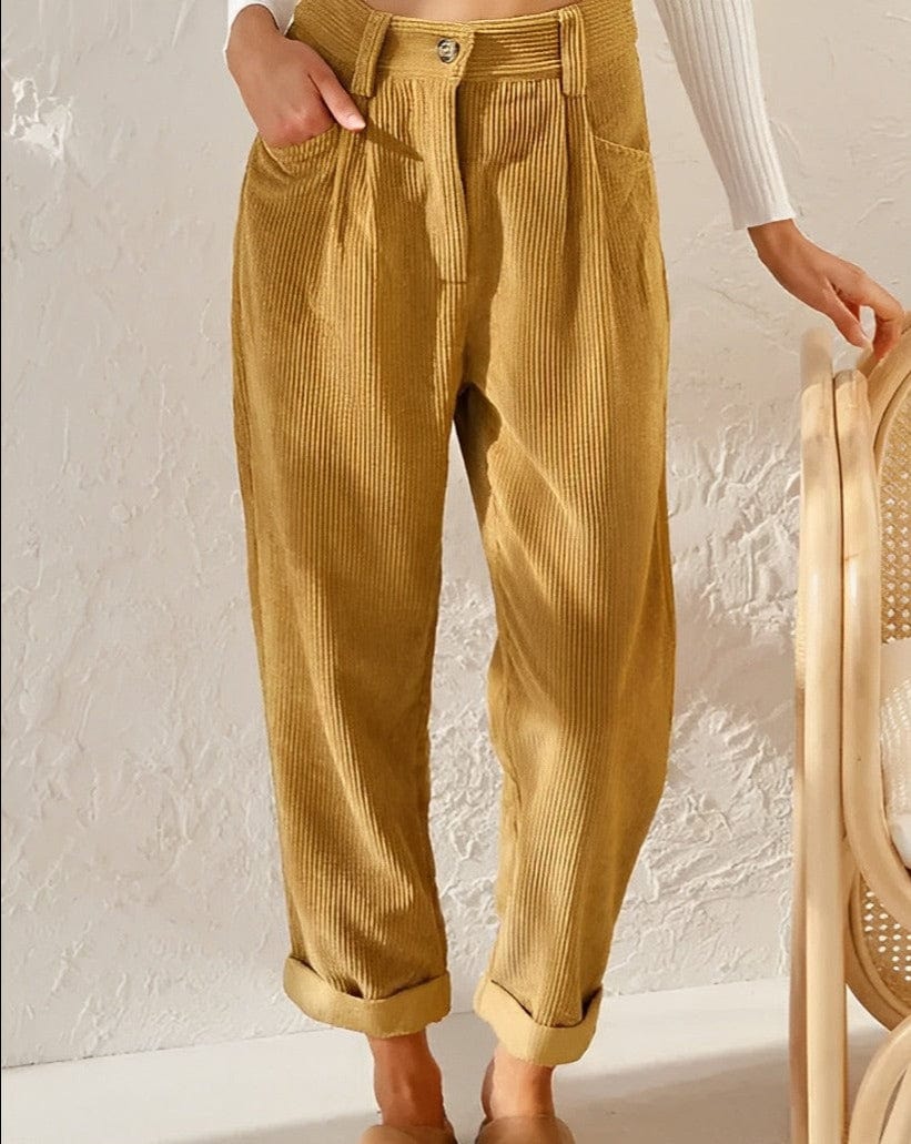 R&B | Elegante Cordhosen für Damen mit Hohem Bund