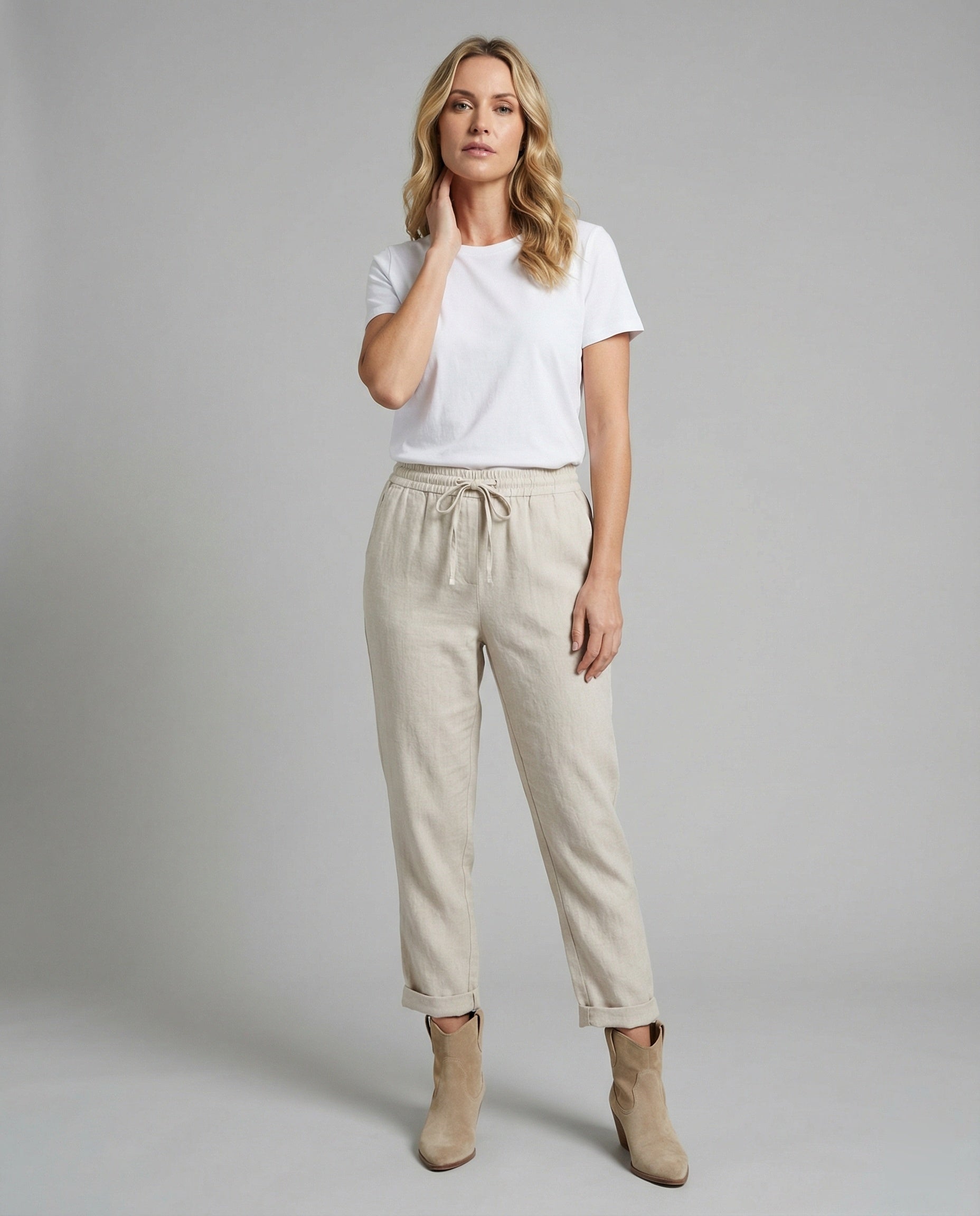 R&B | Lässige und Stylische Leinen Hose