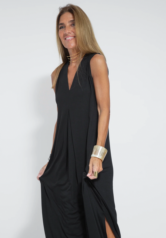 R&B | Set mit Langem, Schlank Machendem Kleid und Weste