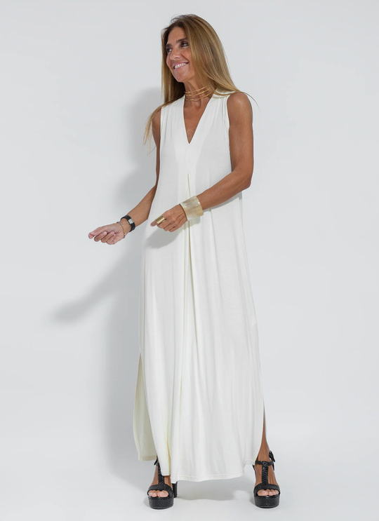 R&B | Set mit Langem, Schlank Machendem Kleid und Weste