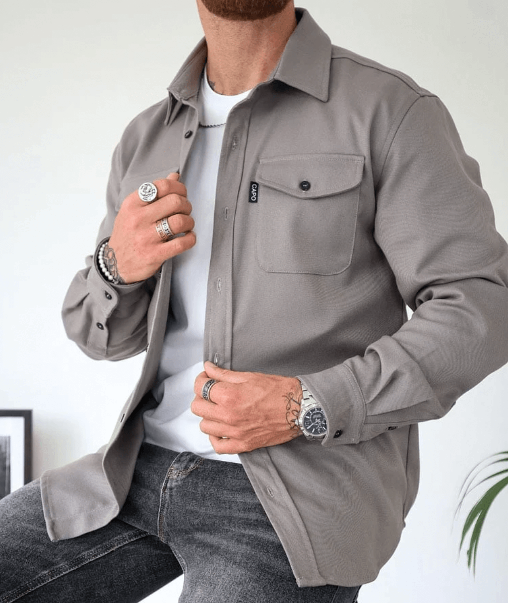 R&B | Modernes Herrenhemdjacke