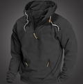 R&B | Herren Hoodie - Halbzipper vorne mit Kordelzugkapuze