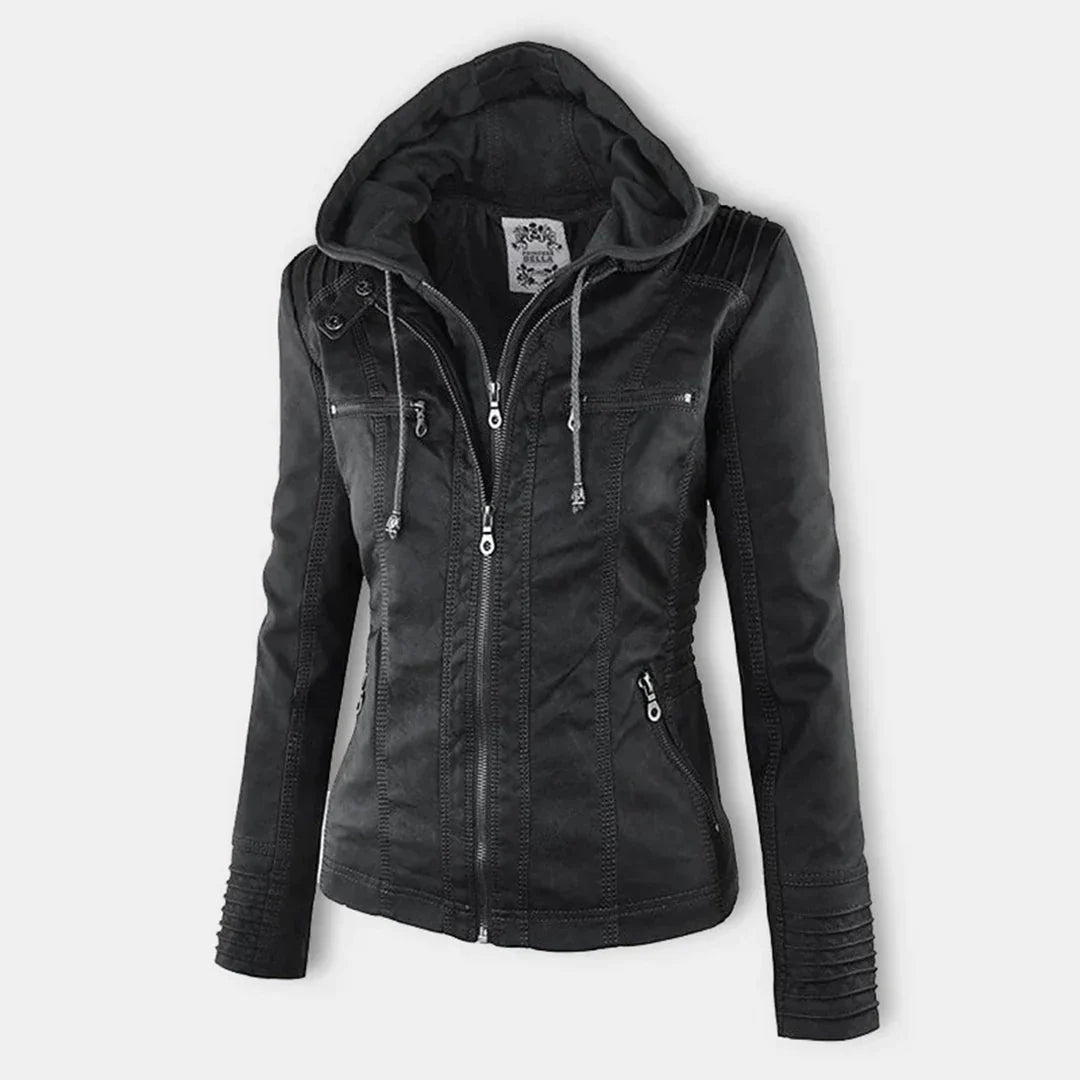 R&B | Stilvolle Motorradjacke mit Kapuze