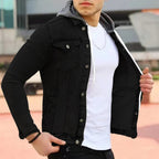 Denim-Shirt mit Kapuze