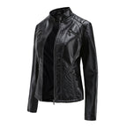 R&B | Lederjacke - Stehkragen & Rippendetails