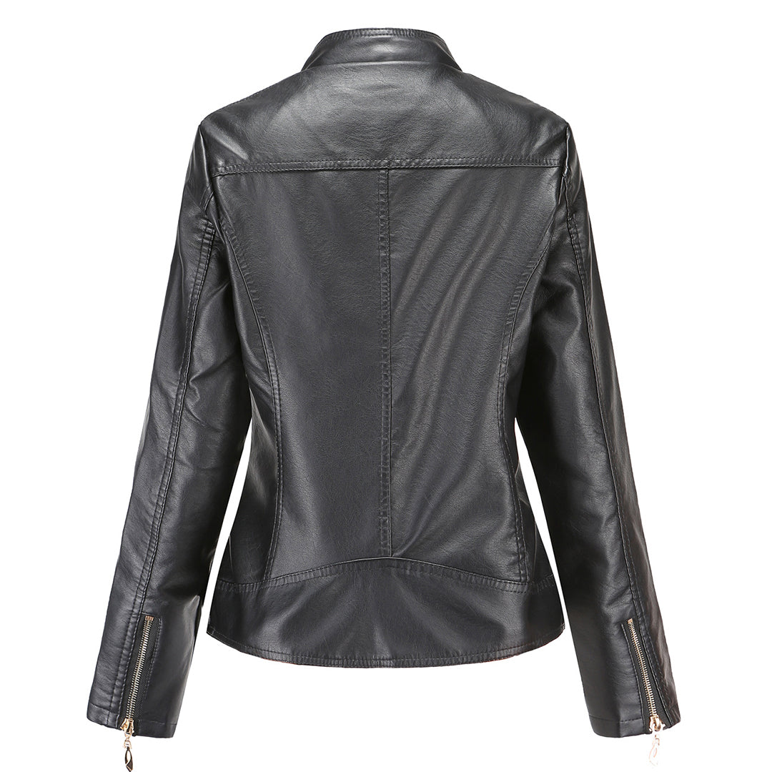R&B | Elegante Lederjacke Mit Modernem Schnitt