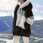 R&B | Winterfleecejacke mit Kapuze für Frauen