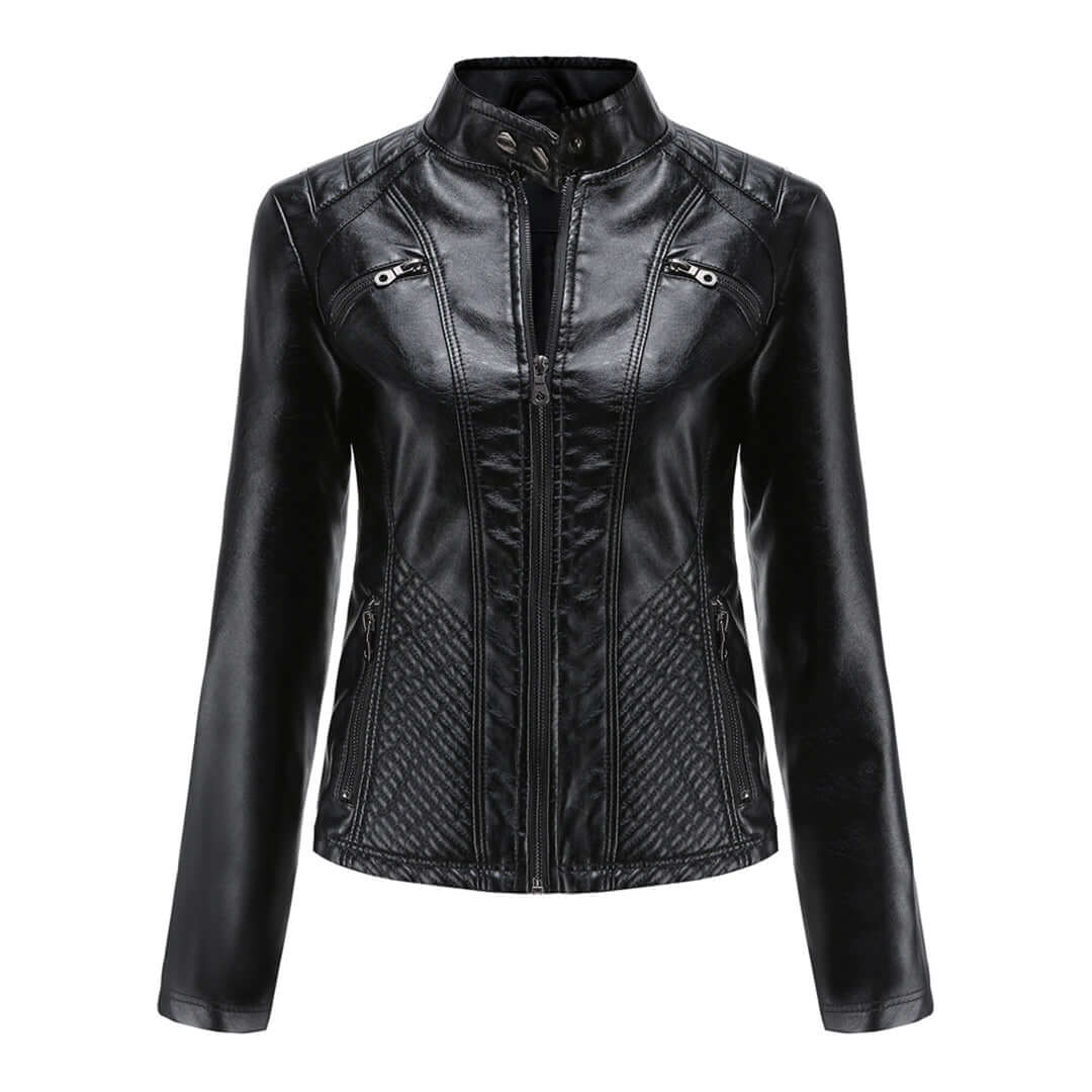 R&B | Damen Lederjacke Mit Zeitlosem Elegantem Look