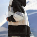 R&B | Winterfleecejacke mit Kapuze für Frauen