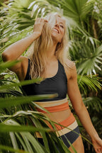 R&B | Colorblock Cut Back Bikini Set