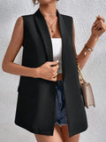 R&B | Eleganter Lockere Ärmelloser Blazer für Das Büro