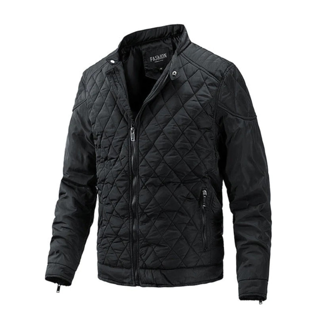 R&B | Herren Steppjacke - Reißverschluss vorne & Stehkragen