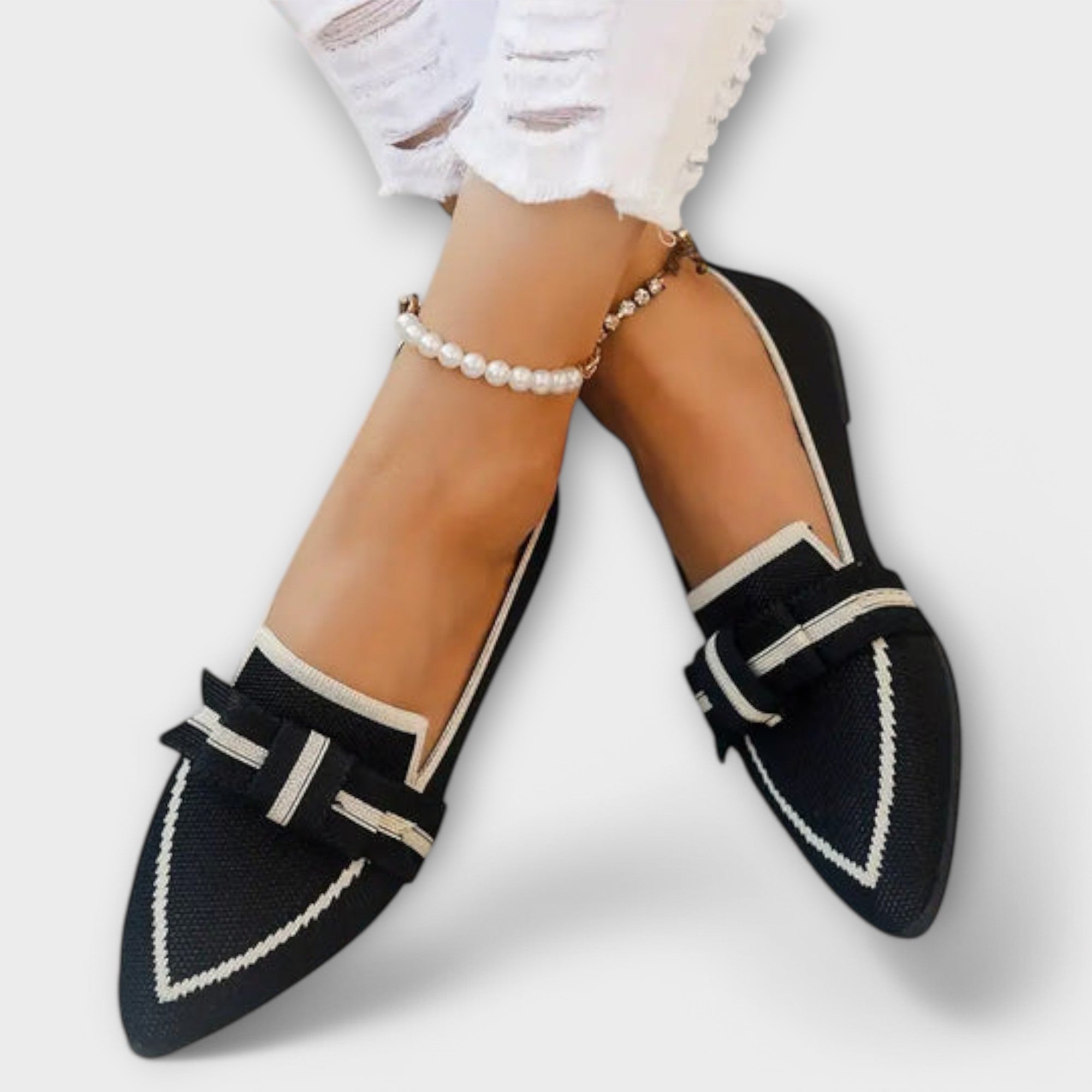 Knotendes Design Flache Schuhe für Frauen R&B
