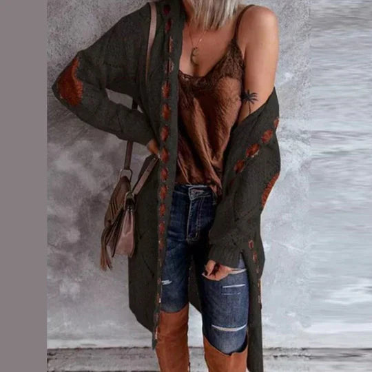 R&B | Modische Strickjacke mit Kapuze