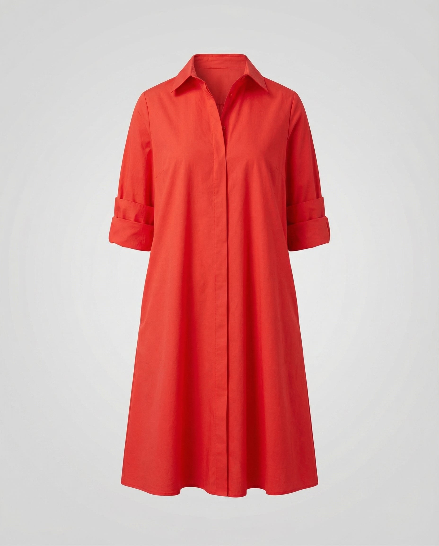 Kleid mit Eleganten langen Ärmeln.