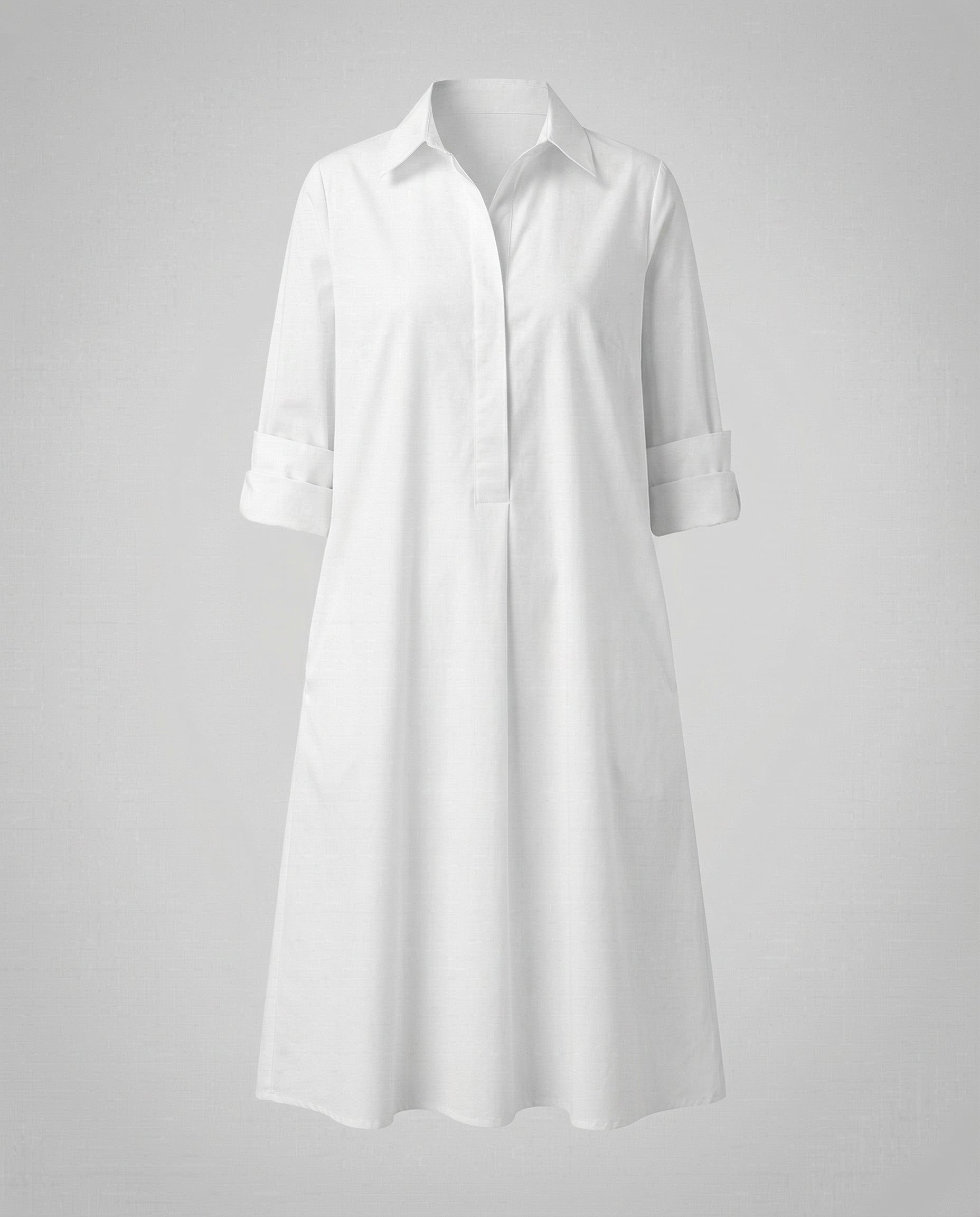 Kleid mit Eleganten langen Ärmeln.