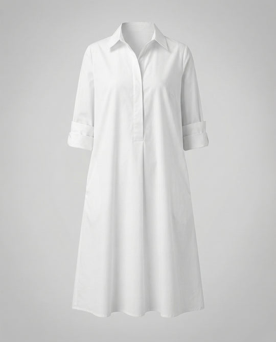 Kleid mit Eleganten langen Ärmeln.