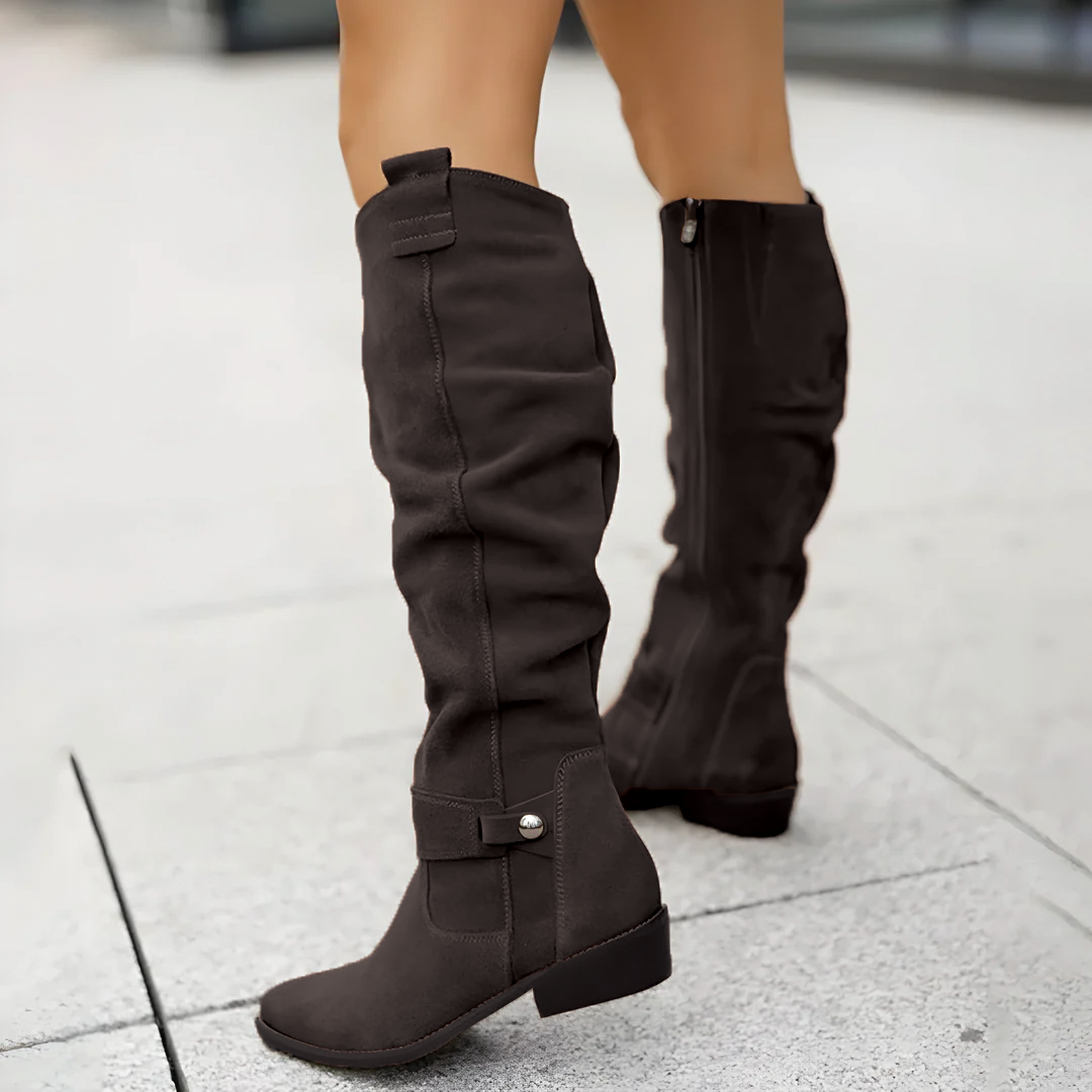 R&B | Wildleder Kniehohe Stiefel
