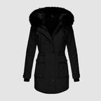 Wasserdichte Winterjacke mit Kapuze für Damen