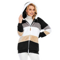 R&B | Farbblock Fuzzy Jacke Für Damen