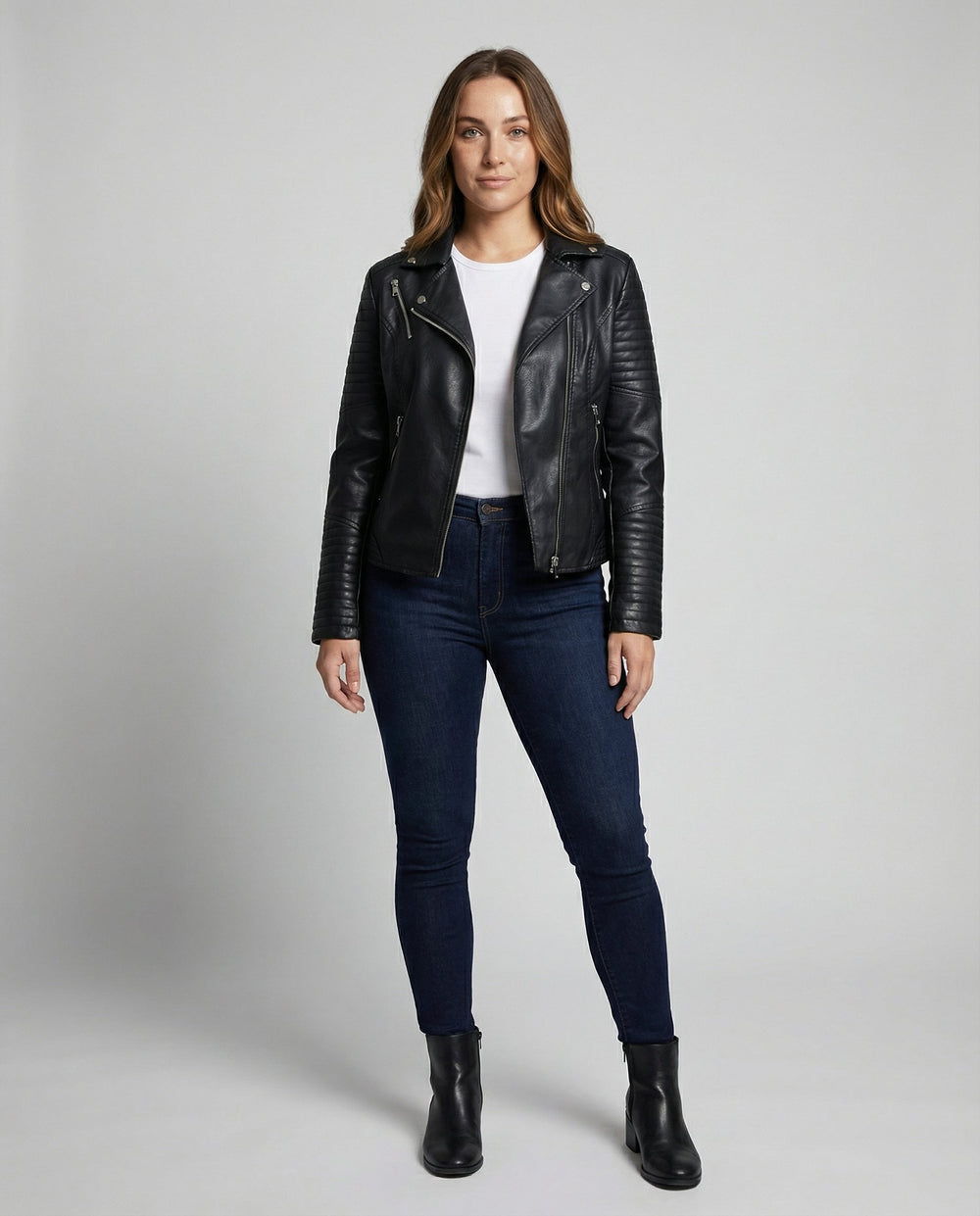 Elegante Kunstlederjacke Damen | R&B