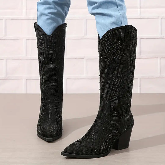 R&B | Glitzernde Cowboy-Stiefel