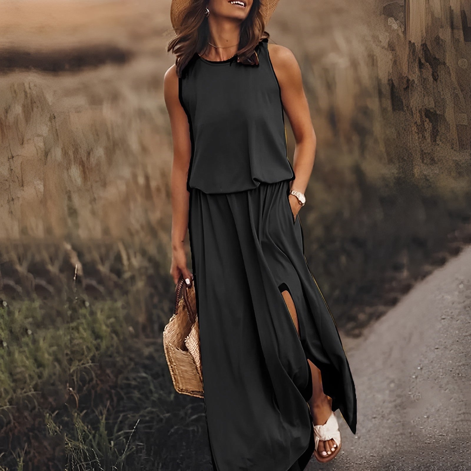 R&B | Elegantes Farbenspiel Kleid