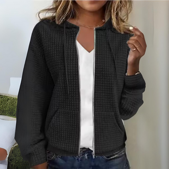 R&B | Freizeitjacke mit Reißverschluss und Kapuze