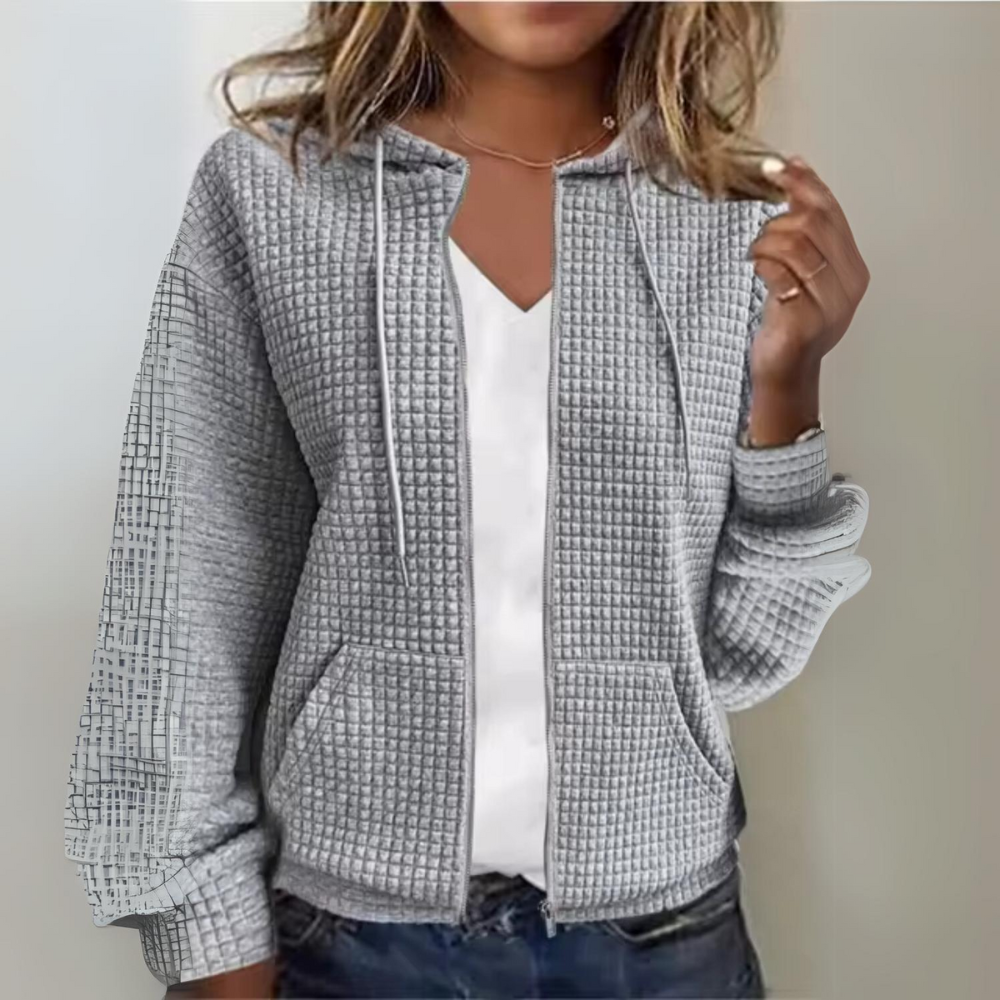 R&B | Freizeitjacke mit Reißverschluss und Kapuze