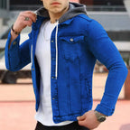 Denim-Shirt mit Kapuze
