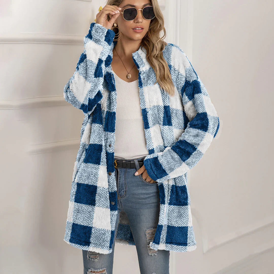 R&B | Bequeme karierten Jacke