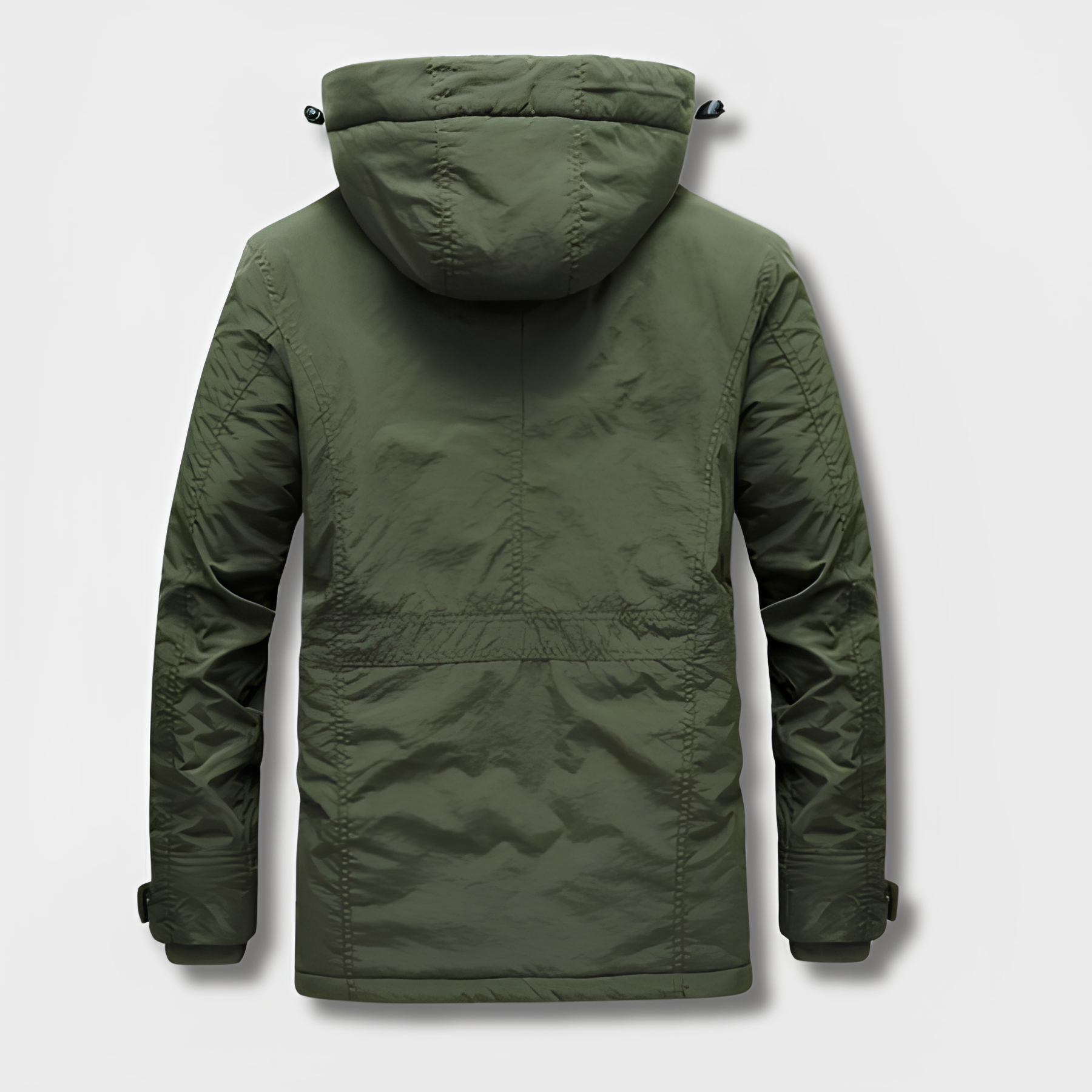 R&B | Militärisch inspirierte Winterjacke mit Kapuze