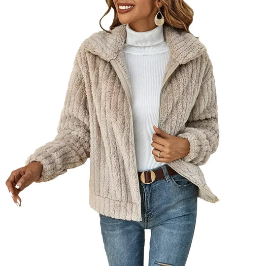 R&B | Luxuriöser Plüsch-Fleece-Jacke