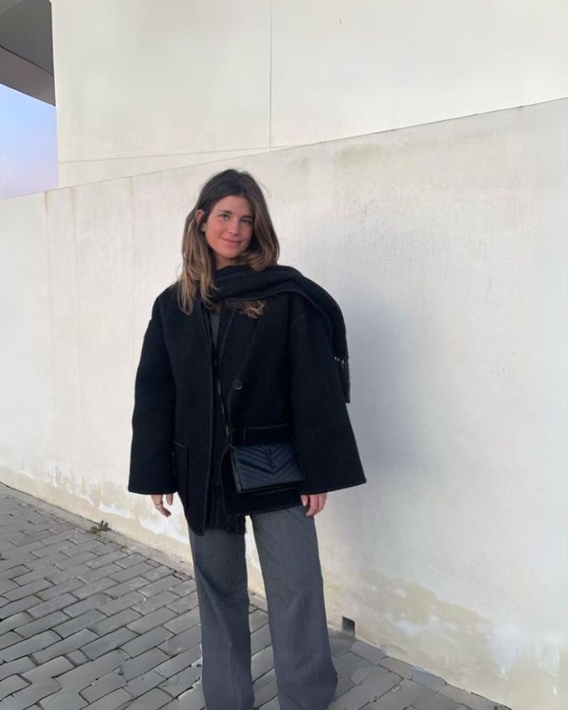 R&B | Hepburn Stil Wollcape Mantel