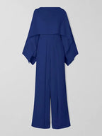 R&B | Jumpsuit in Unifarbe mit weitem Bein