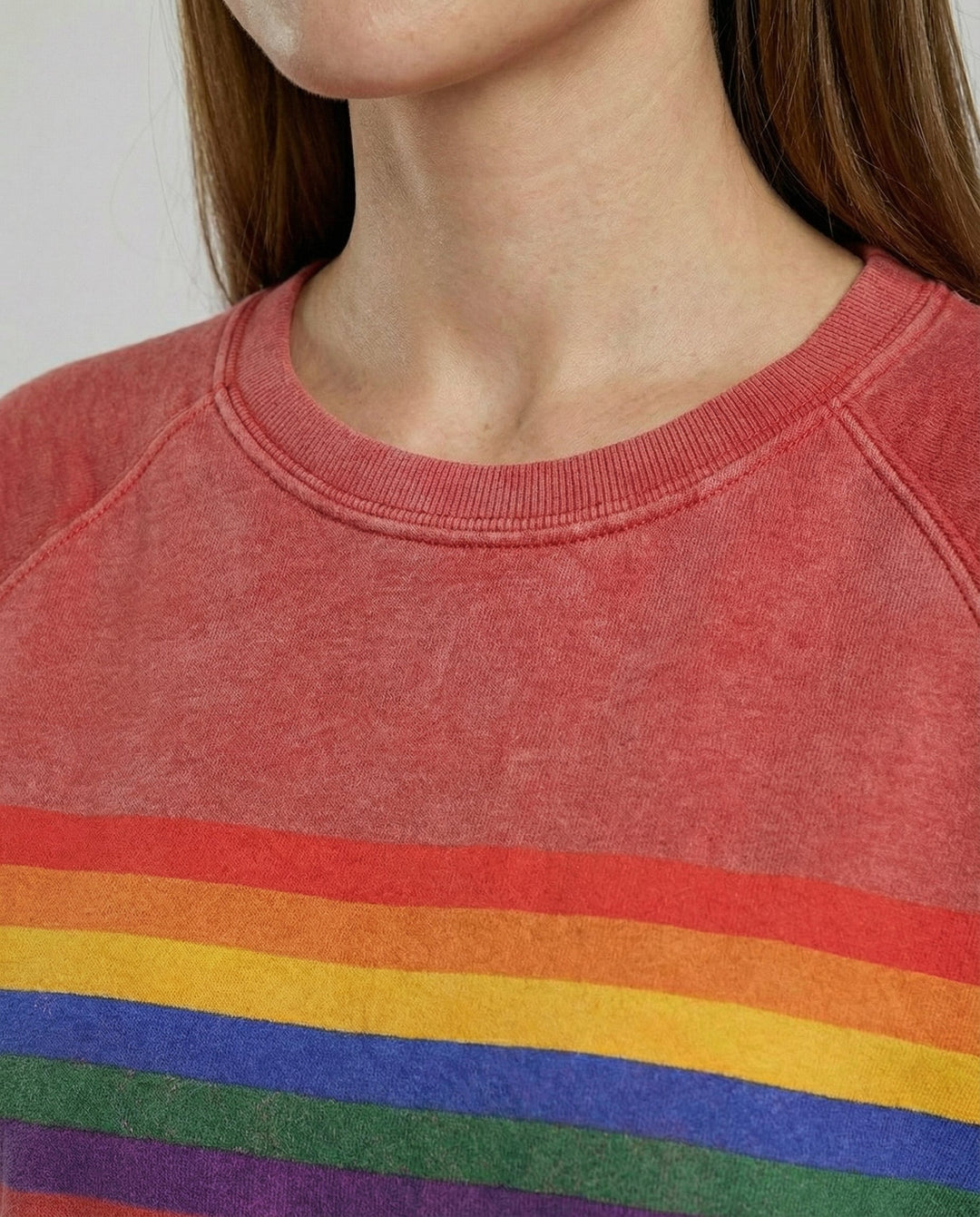 Weicher Regenbogen Pullover Damen | R&B