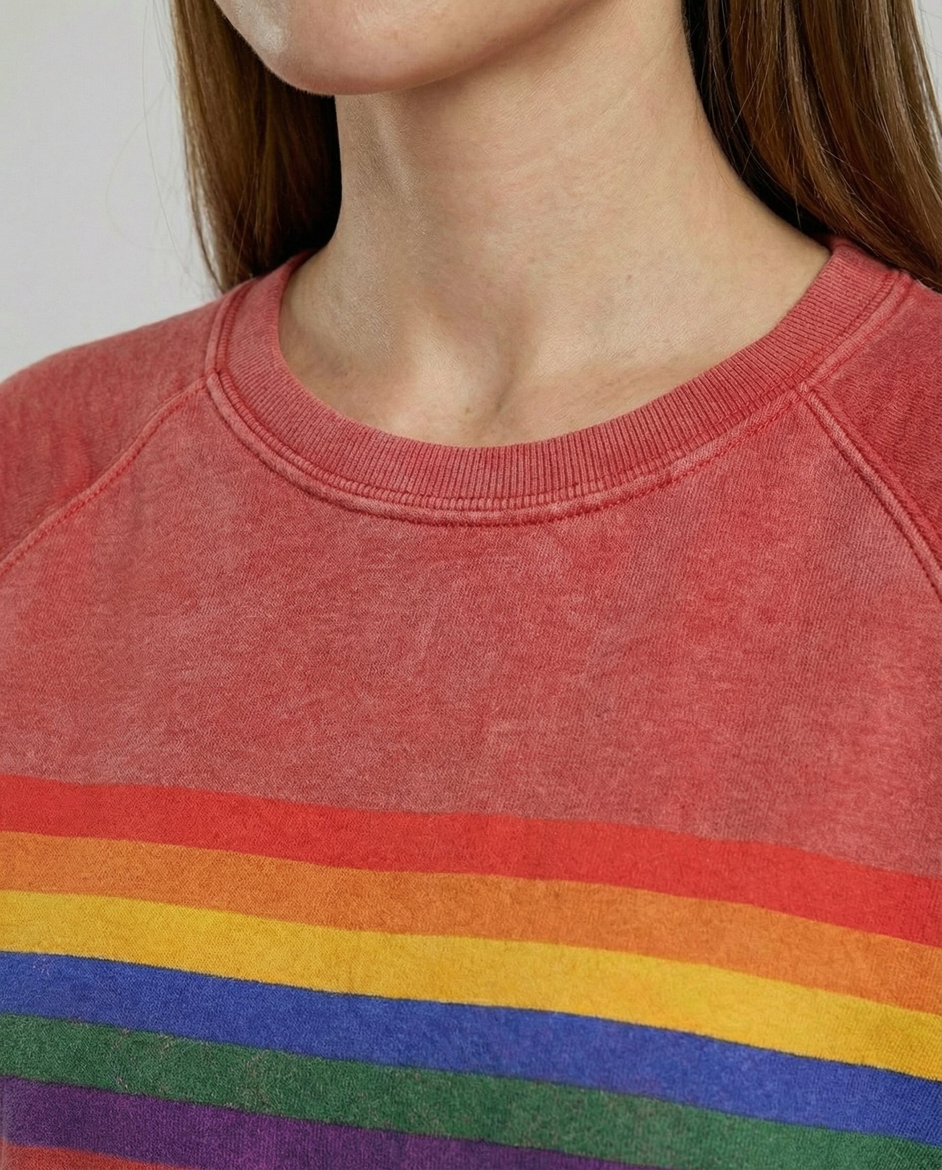 Weicher Regenbogen Pullover Damen | R&B