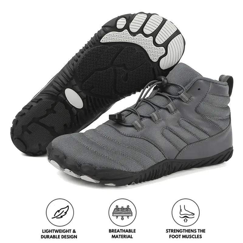 R&B | Damen Warme Winterstiefel - Bequemes & Rutschfestes Barfuß-Design