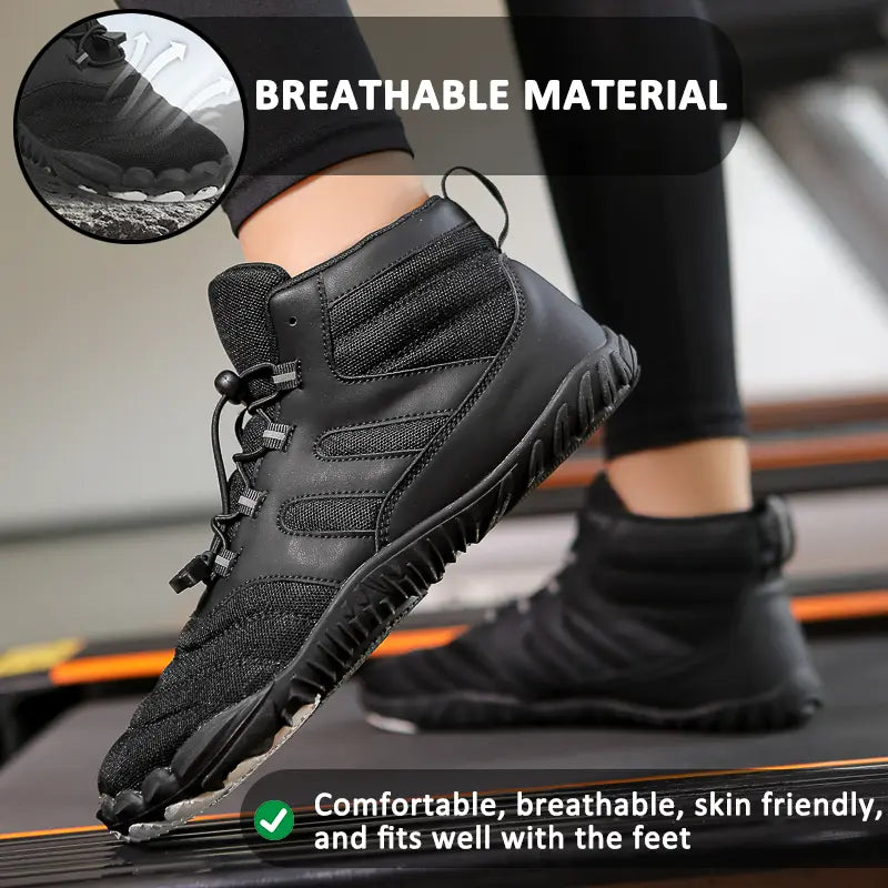 R&B | Damen Warme Winterstiefel - Bequemes & Rutschfestes Barfuß-Design