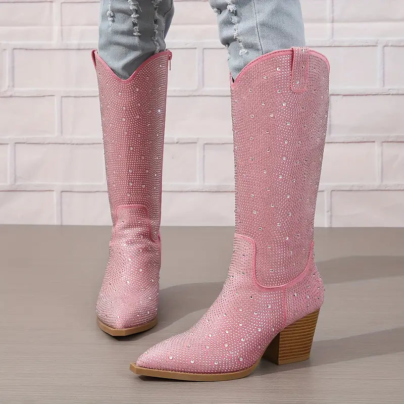 R&B | Glitzernde Cowboy-Stiefel