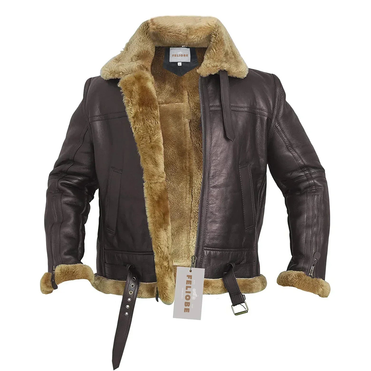 R&B | Ginger Echt Schafsbomberjacke