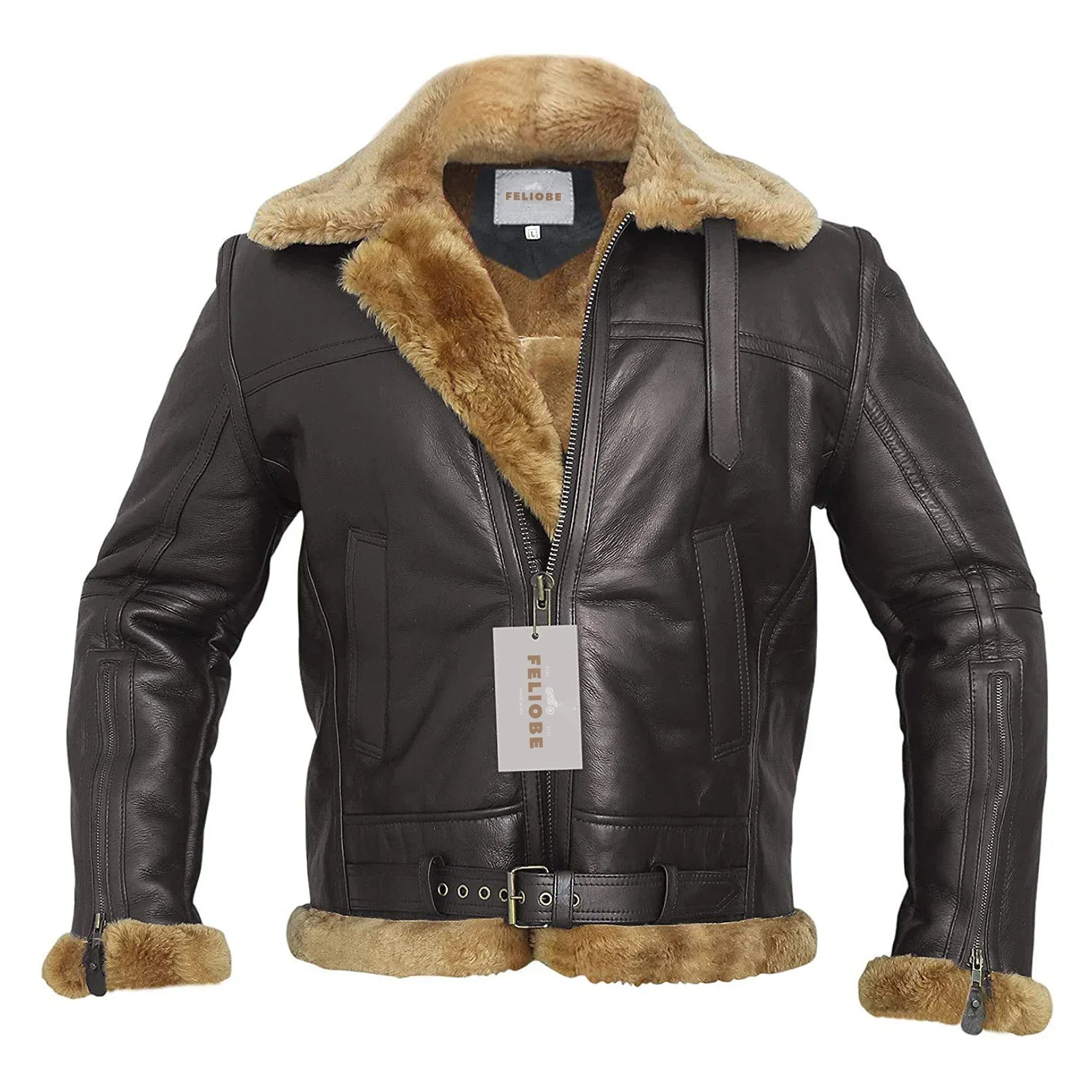 R&B | B3 - Pilotenjacke aus gewendetem Lamm für Luxus und Wärme